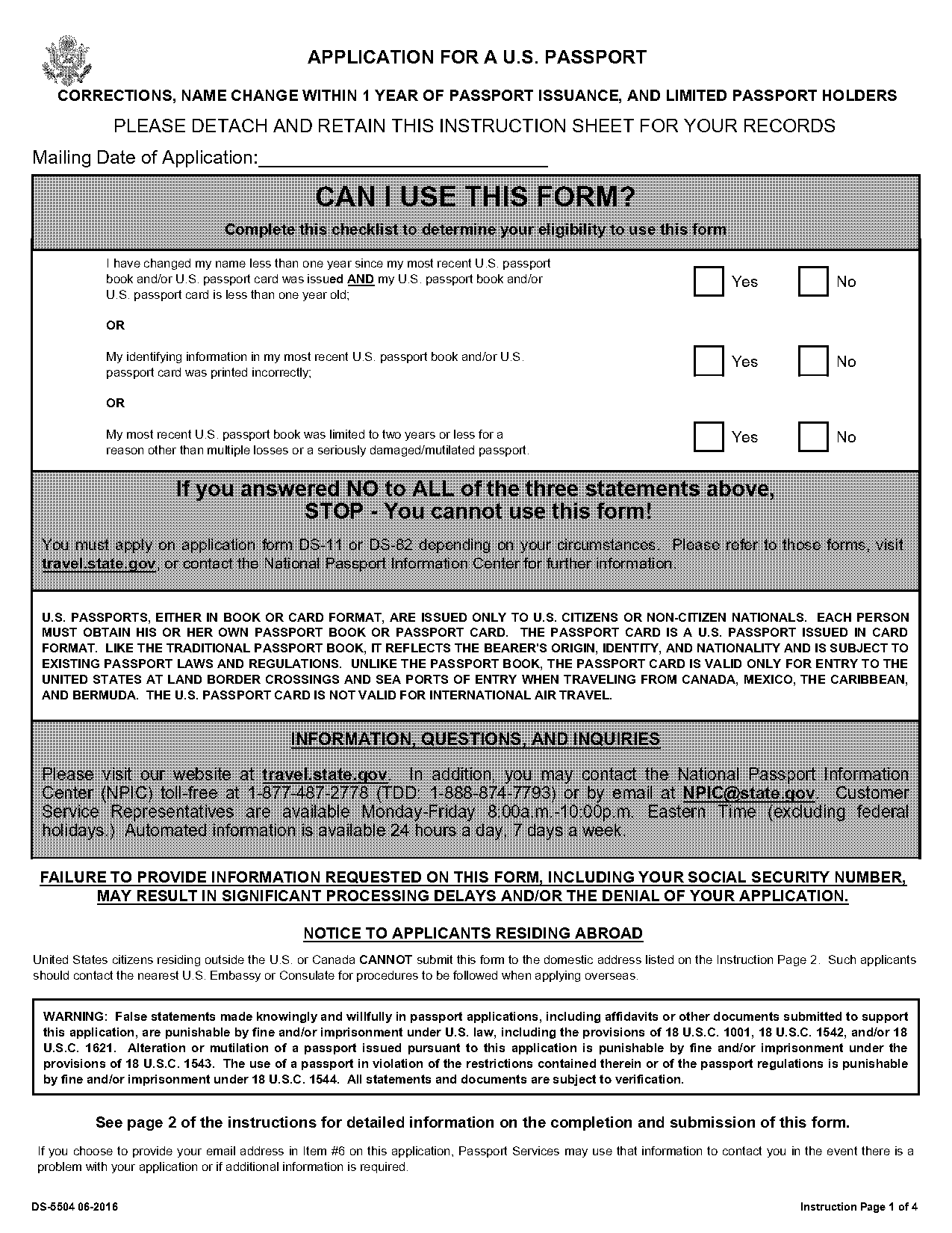 documents needed for travel from us to canada