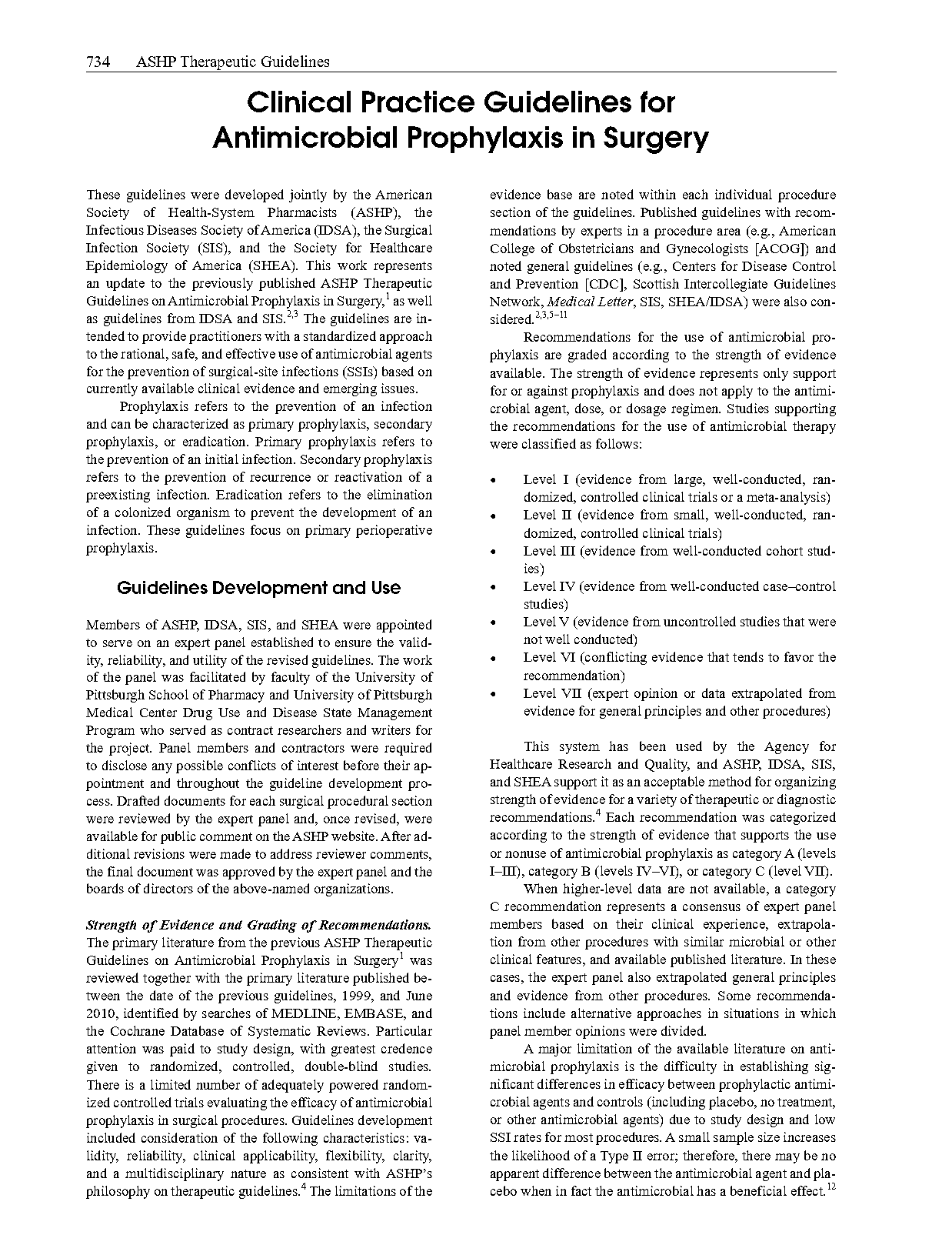 research article on antibiotic therapy prior to surgery