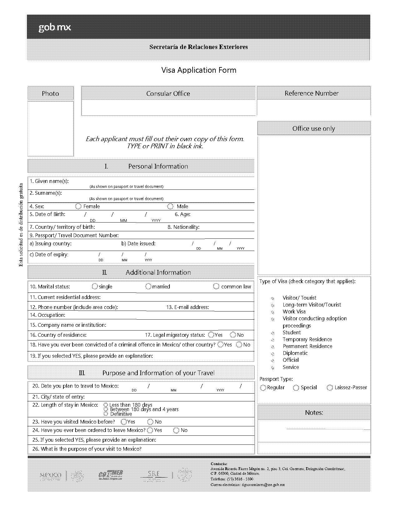 dubai visa application form from india