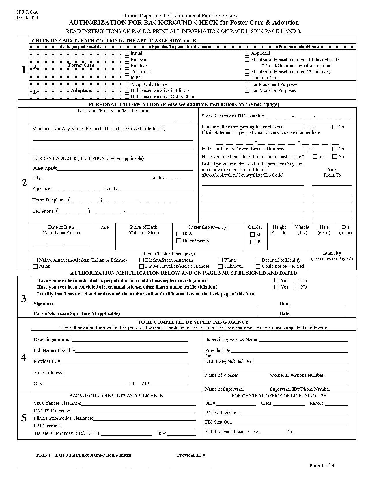 dcfs fingerprint authorization form