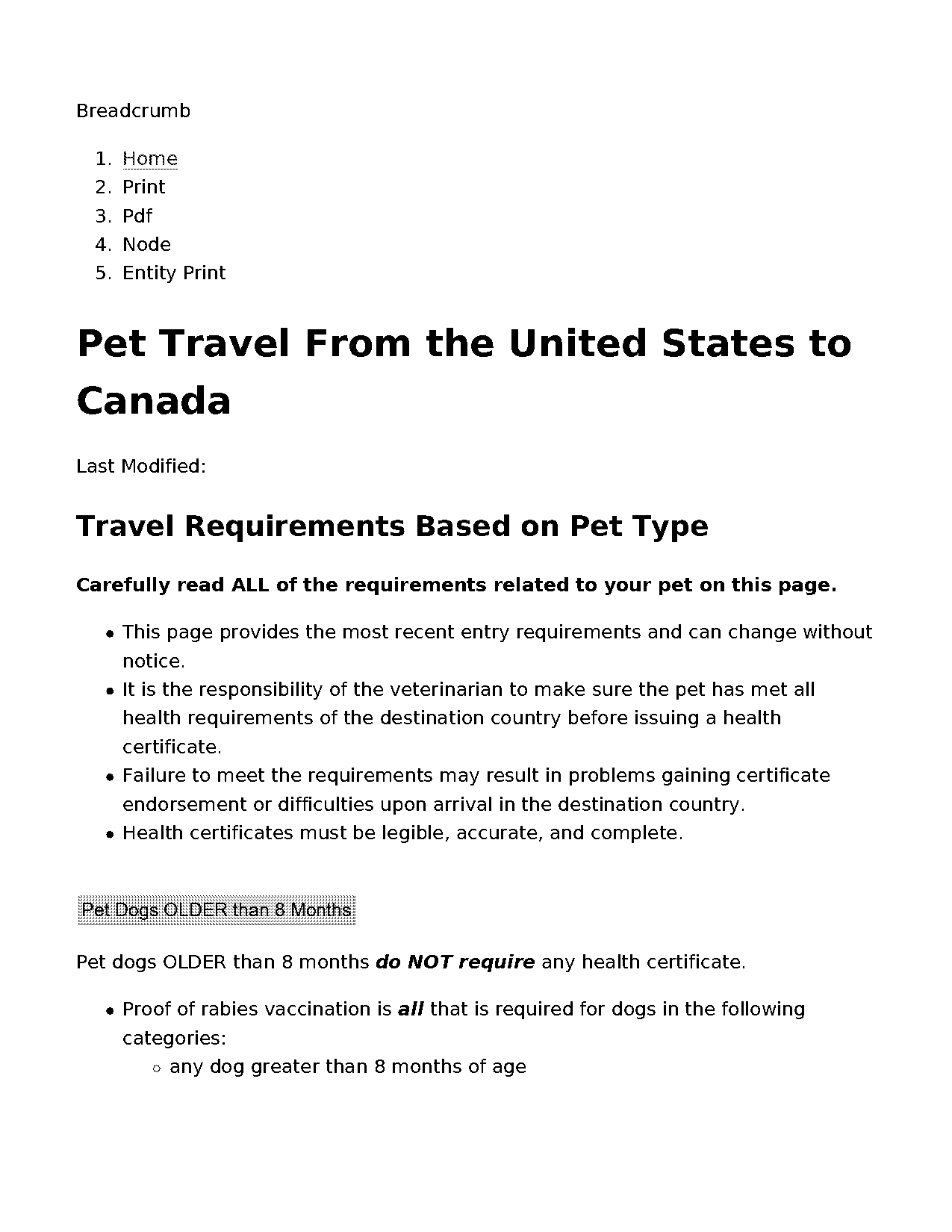 documents needed for travel from us to canada