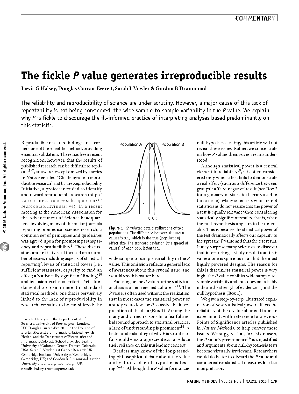 how does increasing the sample size effect the p value