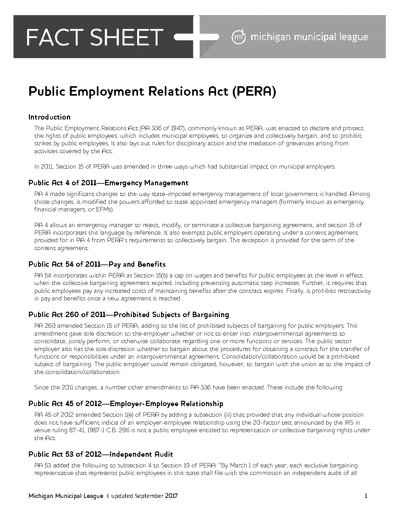 can my employer request my records pera michigan