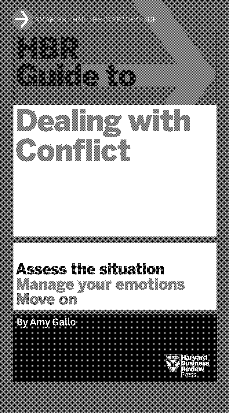 harvard business review conflict management articles