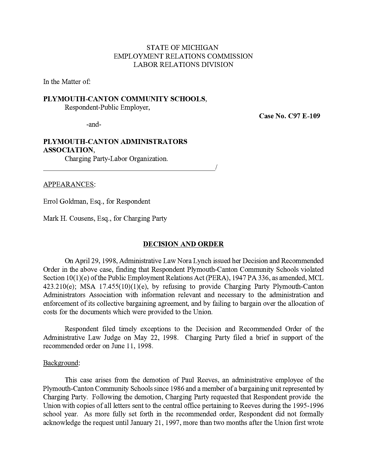 can my employer request my records pera michigan