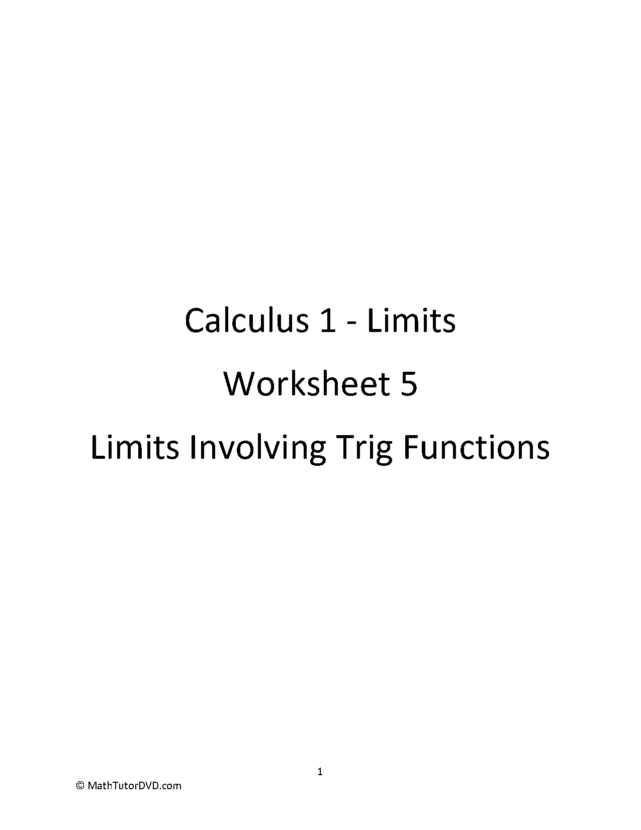 solving limits algebraically caculus worksheet