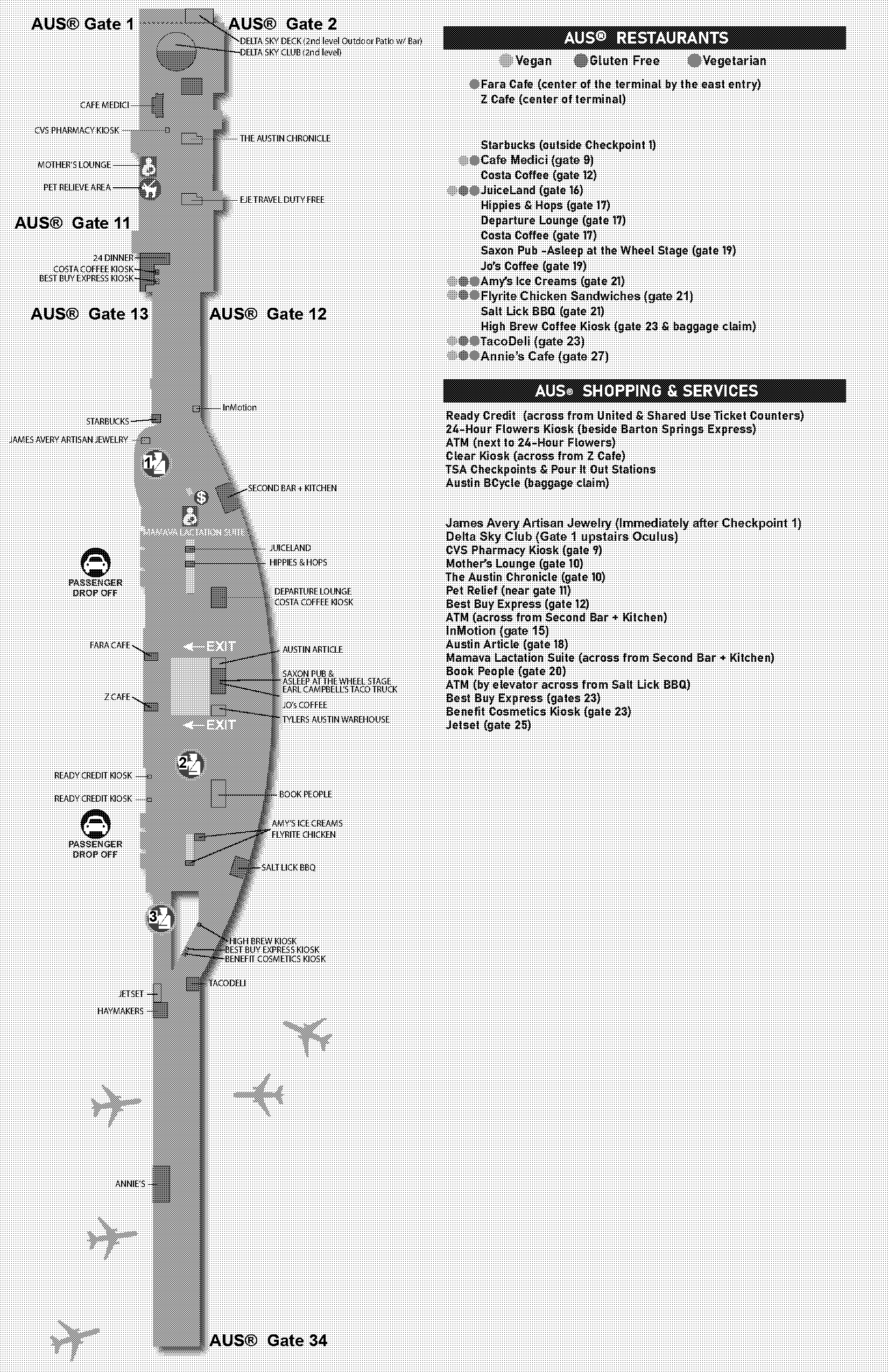 atlanta airport terminal maps