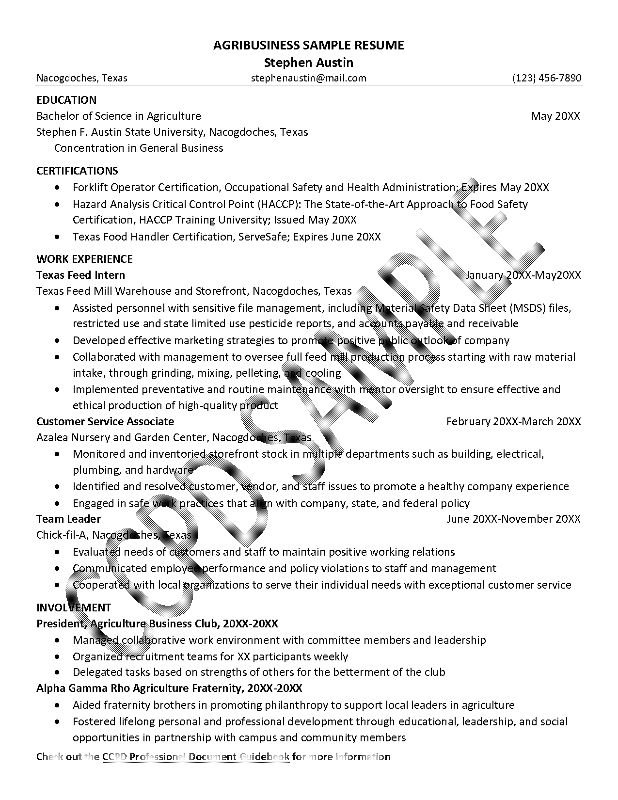 forklift operator objective for resume