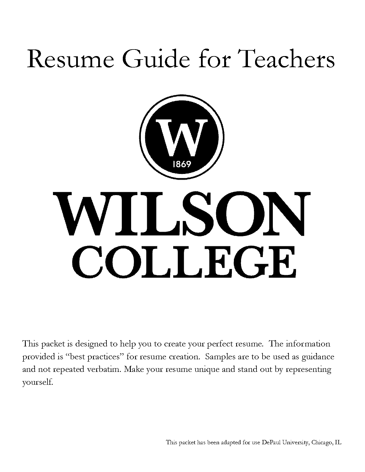 what makes you unique resume examples