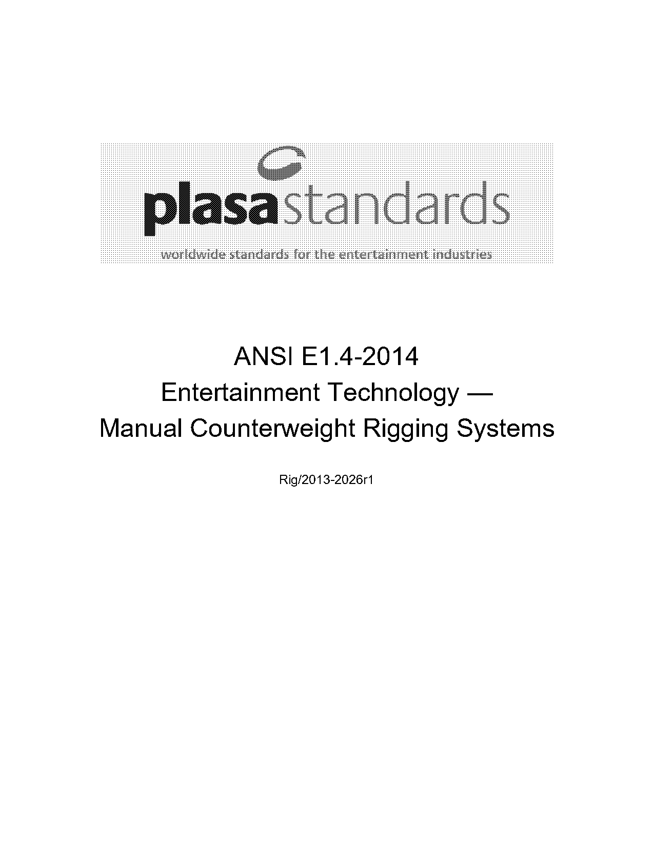 plasa national rigging certificate handbook pdf