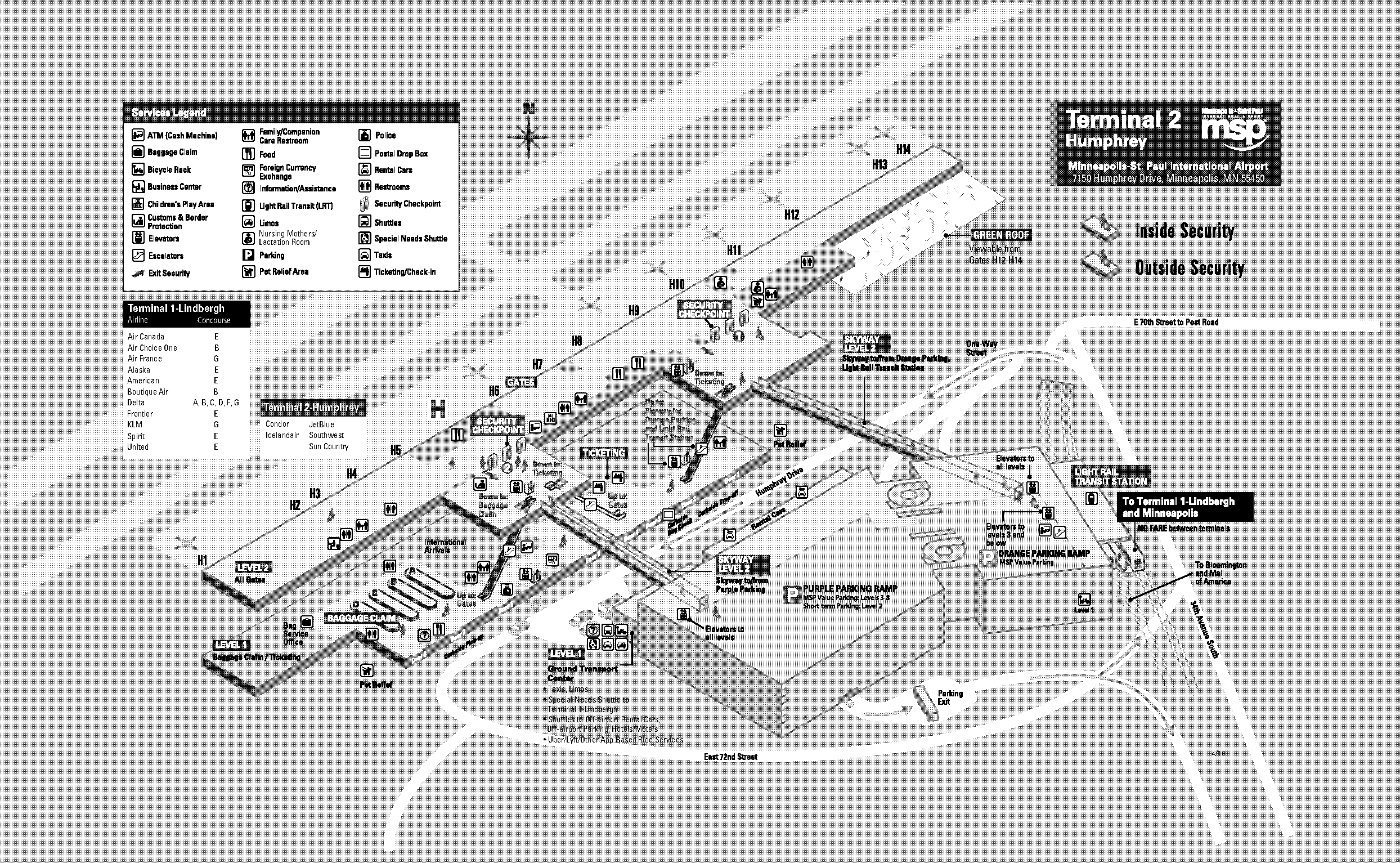 atlanta airport terminal maps