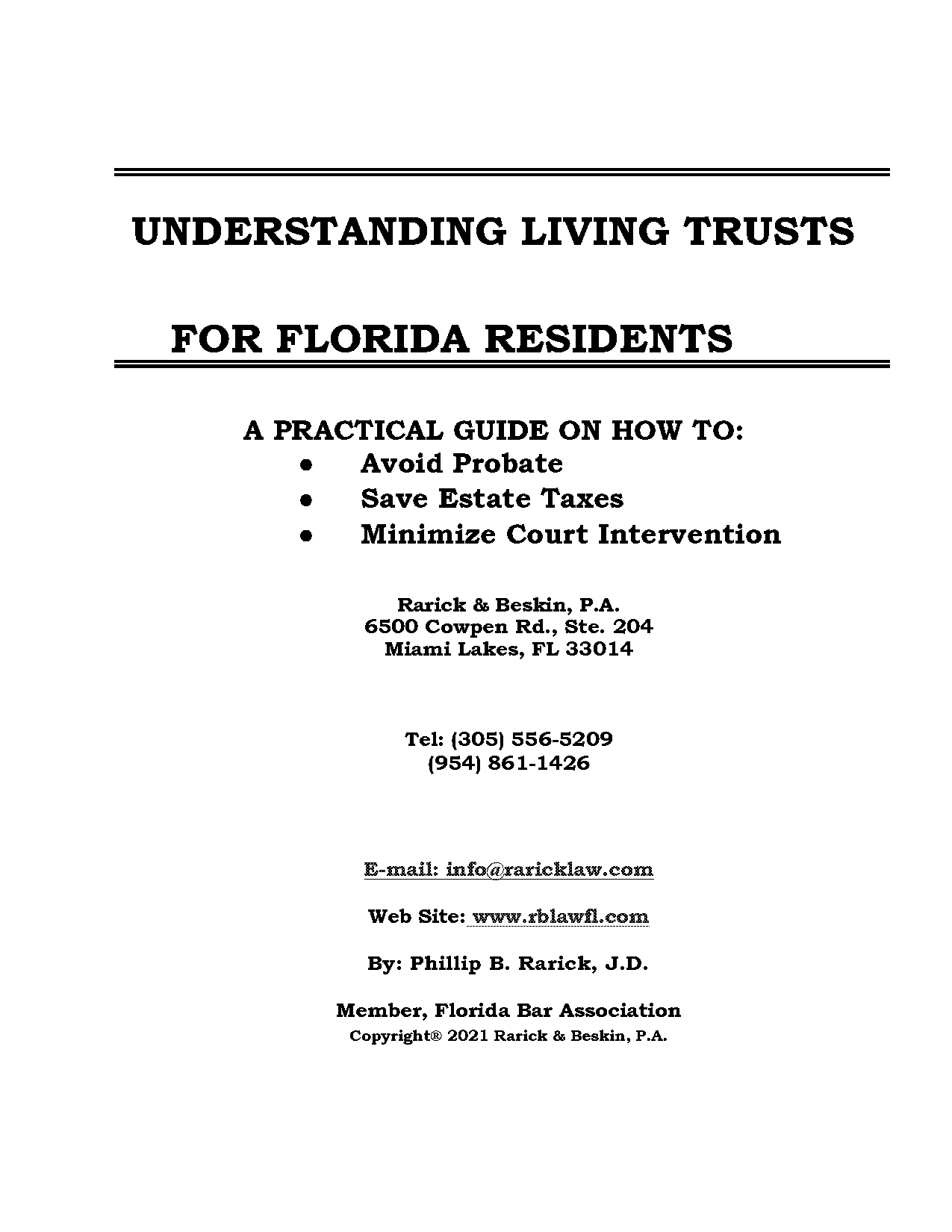 revocable trust in florida forms