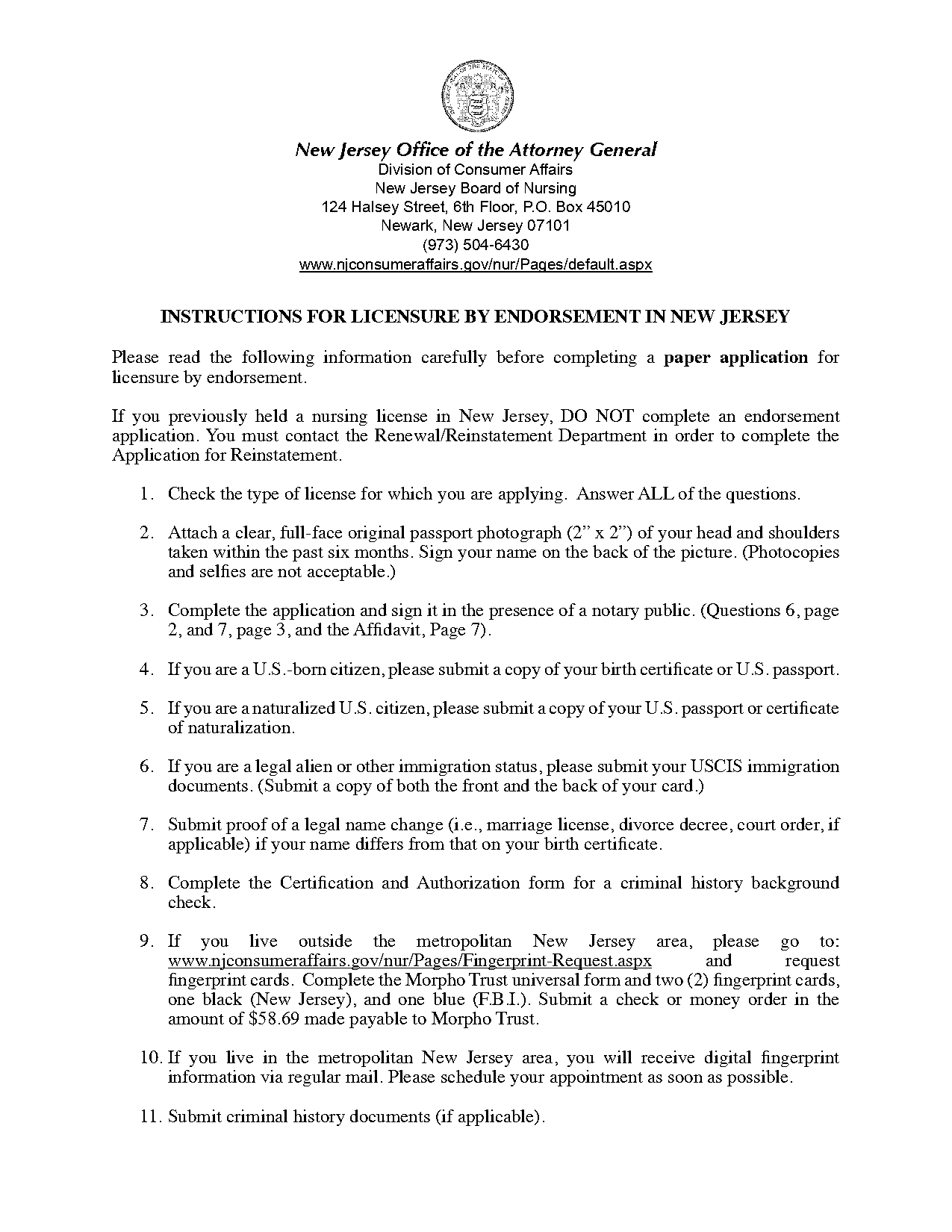 new york state nursing board application