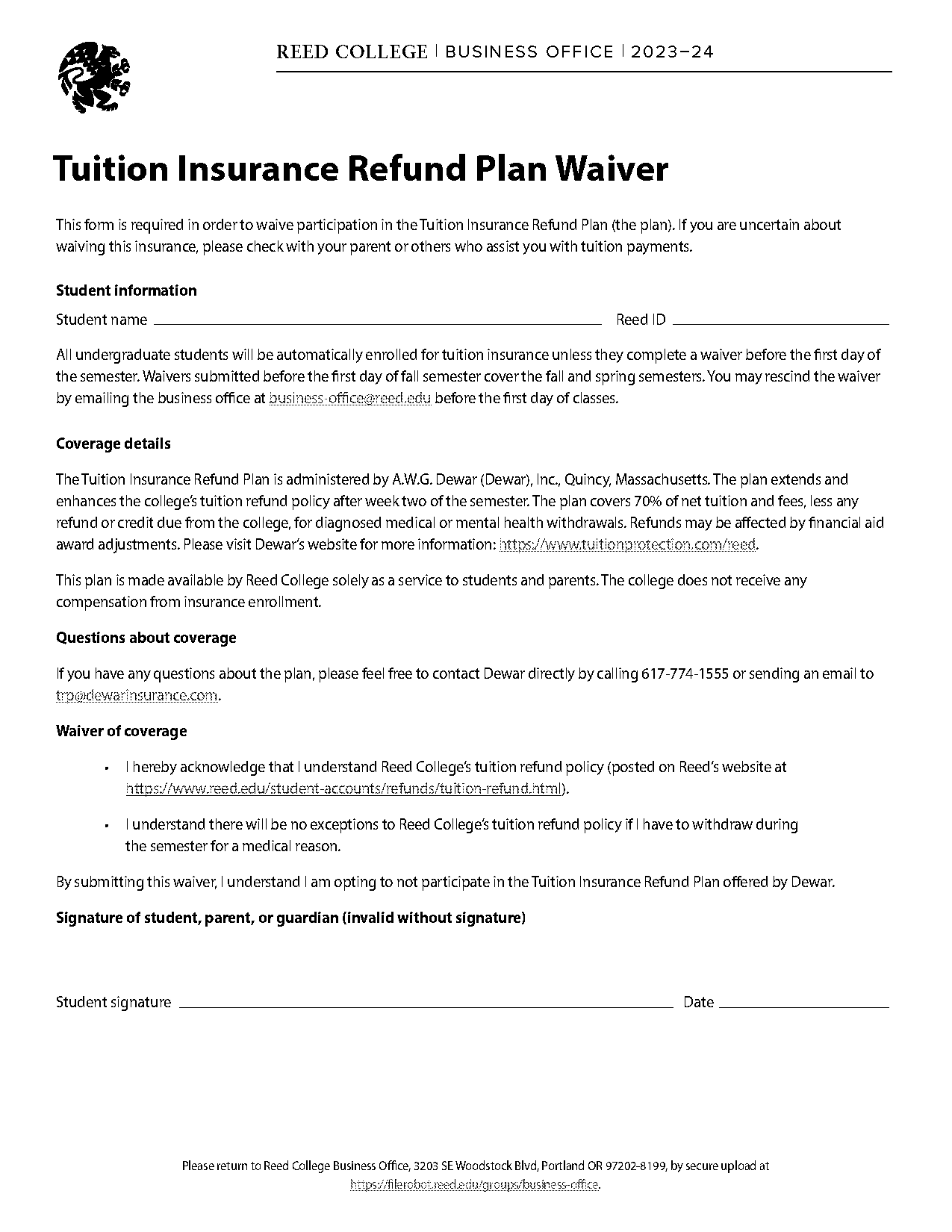 college tuition insurance policy