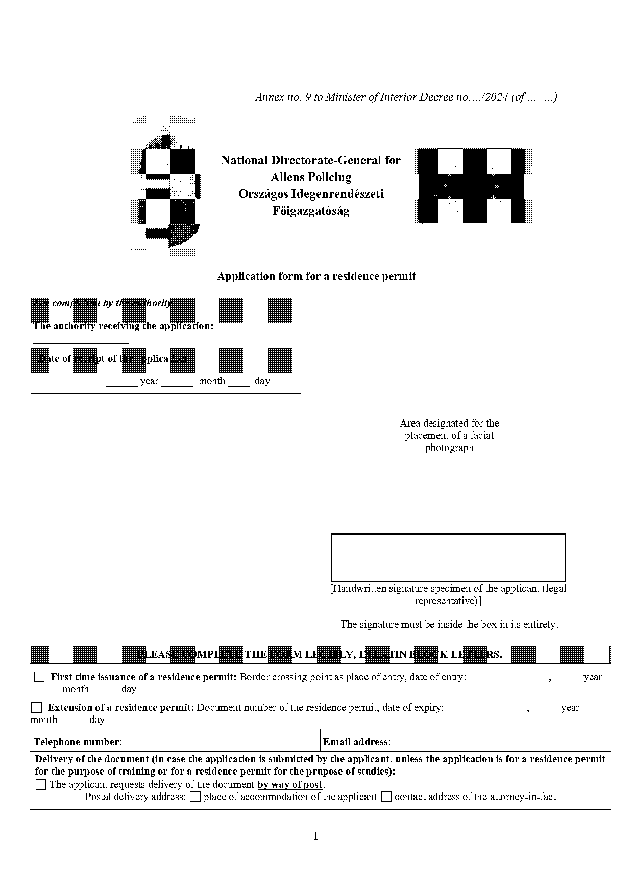 resident permit application form china