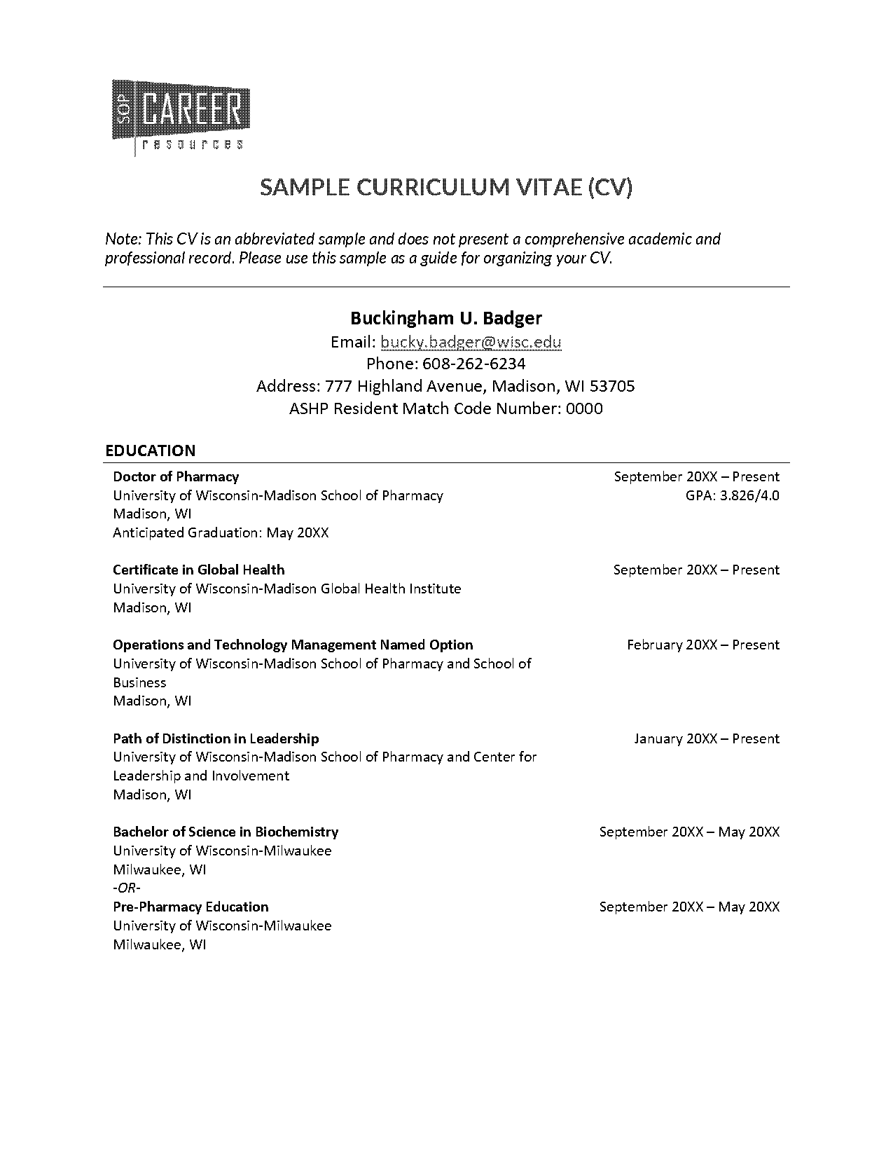 clinical pharmacist resume example