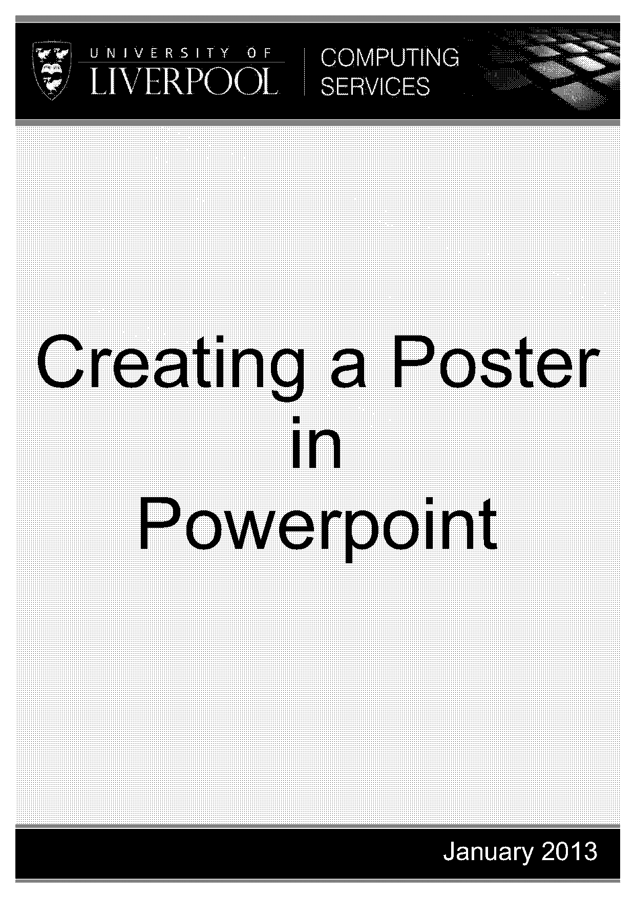 how to make poster presentation with powerpoint