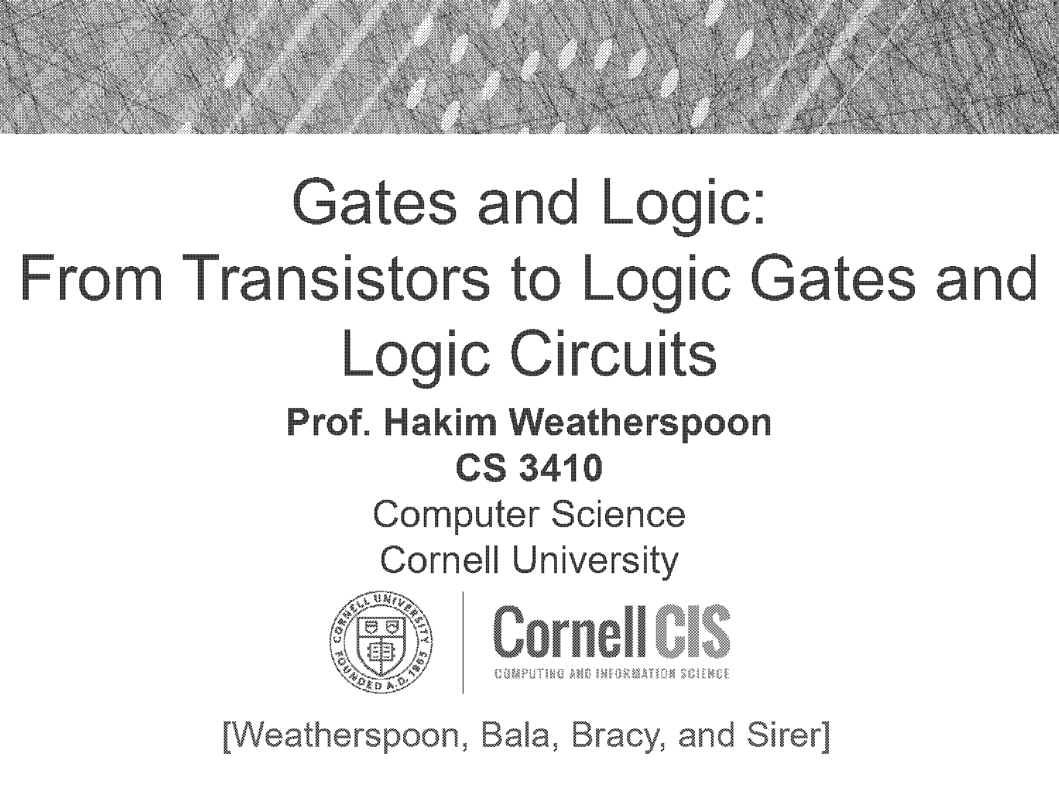 and or not gates using transistor