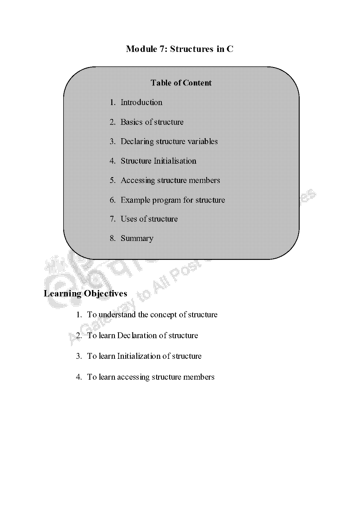 array of structures declaration in c