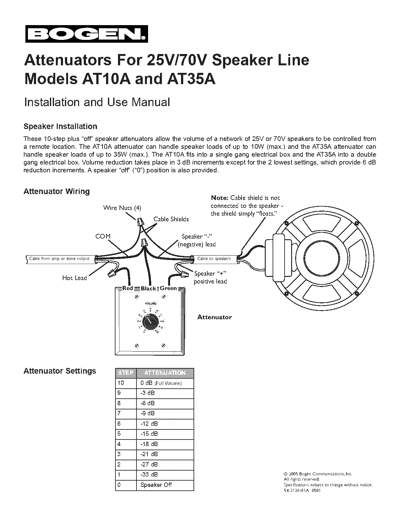 installation instructions for in wall attenuator