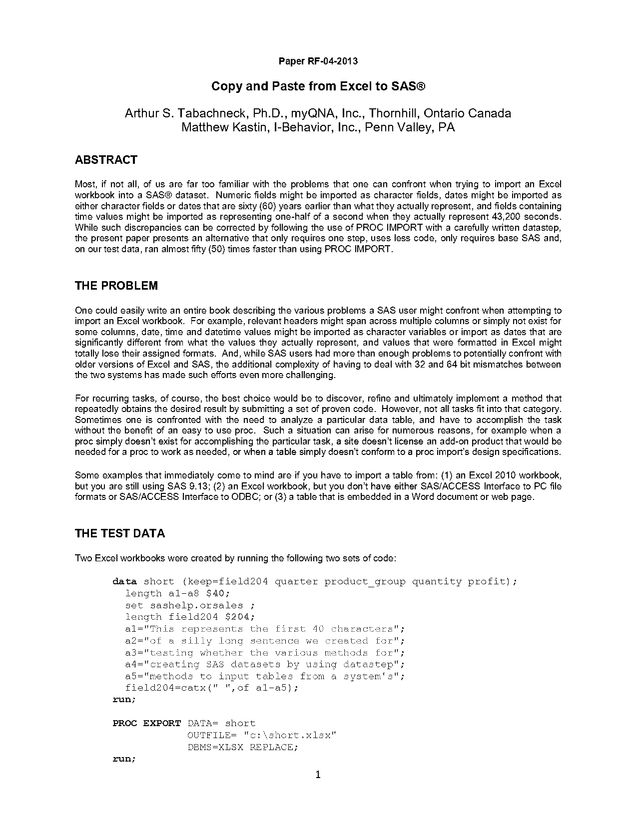 copy and paste excel data as a table