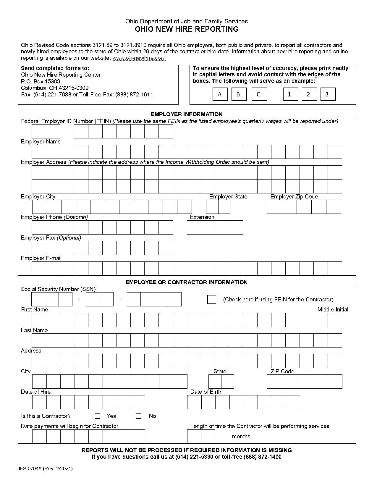 new hire employee contract template