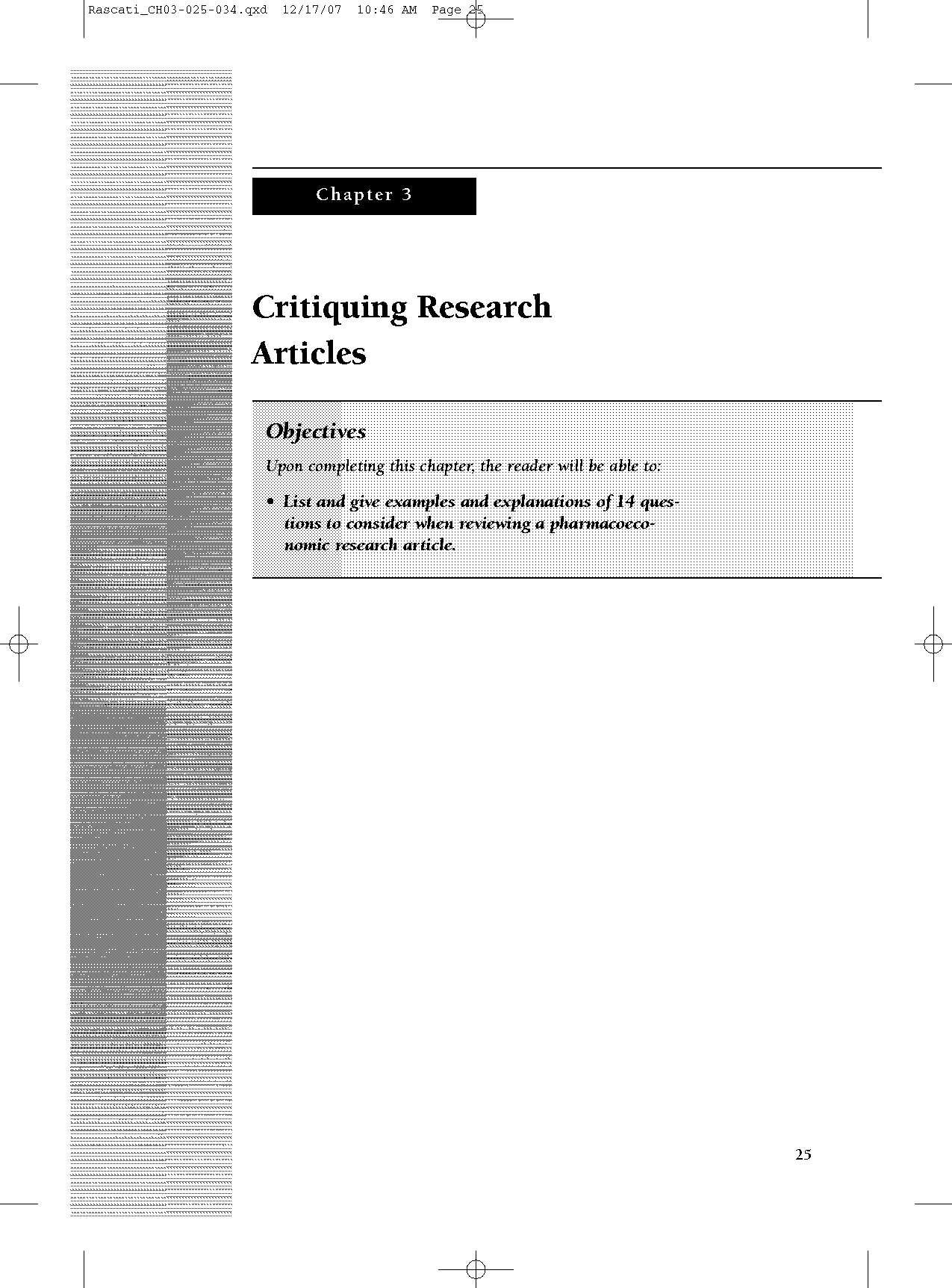 critiquing the title of a research article