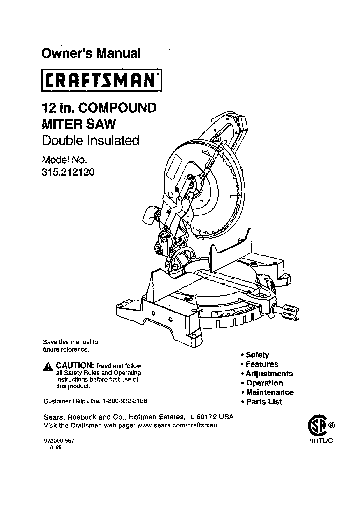 craftsman battery operated miter saw manual