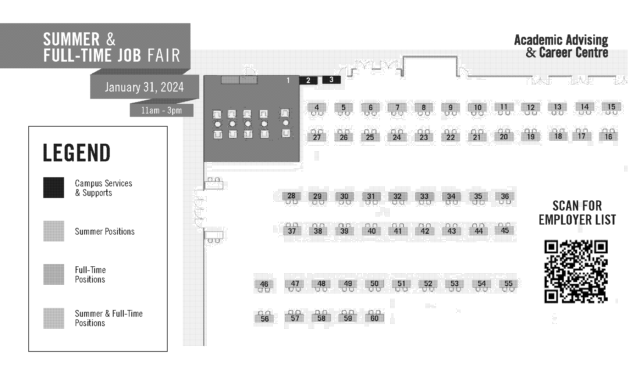 career fair floor plan