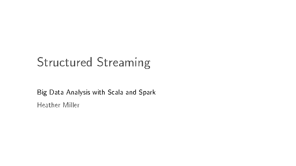 how to write streaming data in pyspark