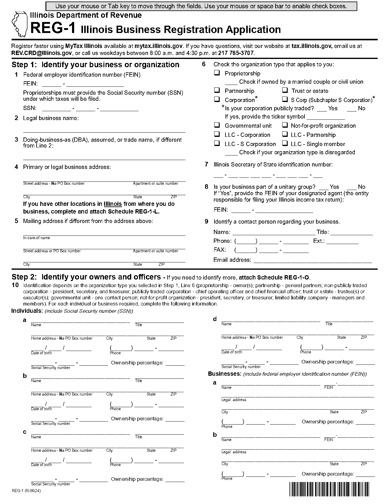 what documentation is needed for same day registration in illinois