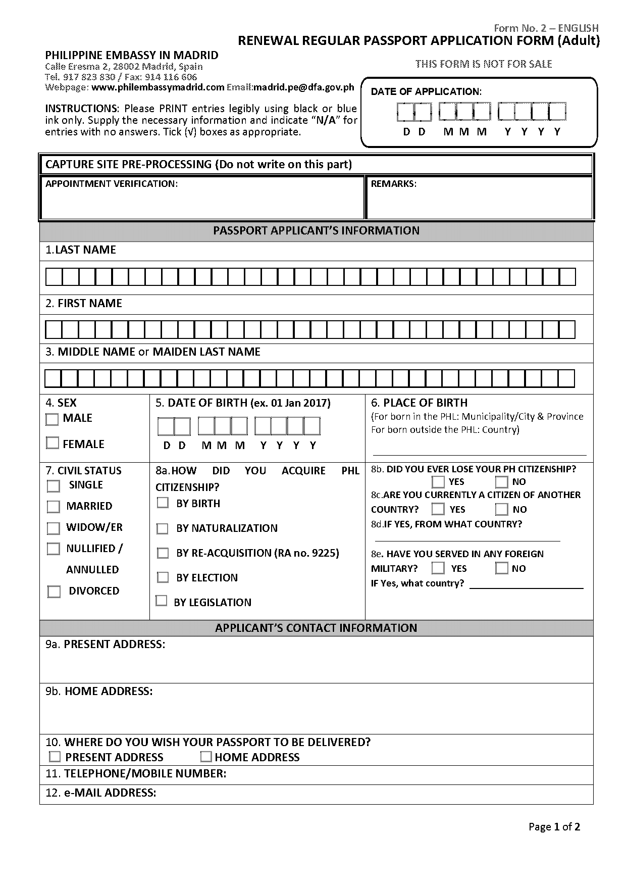 renewal form for philippine passport