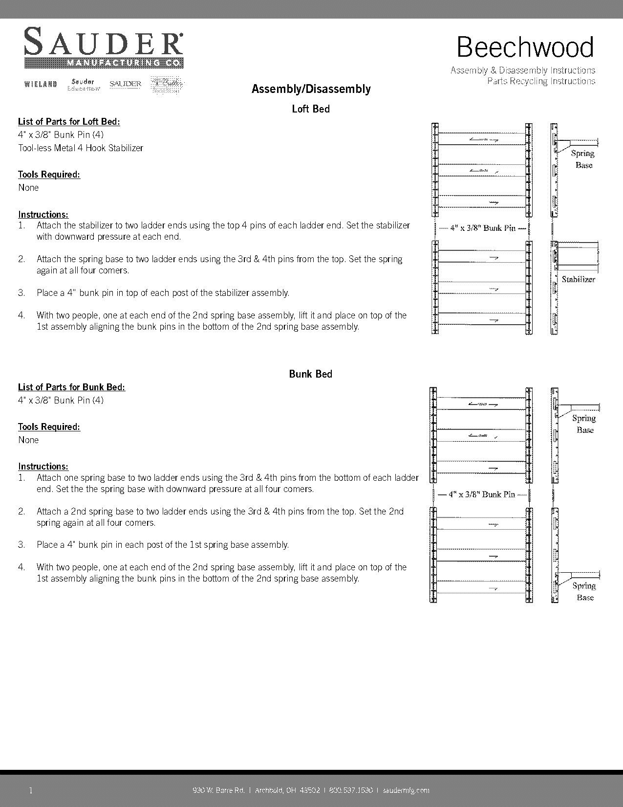 sauder com assembly instructions