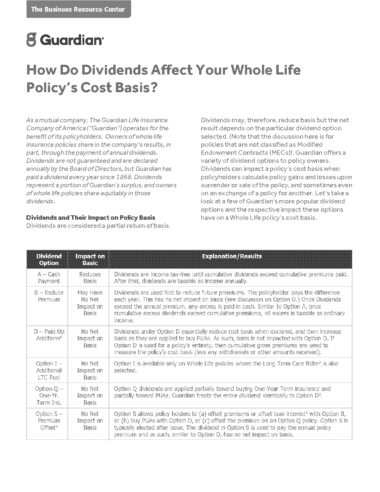 guardian whole life insurance calculator