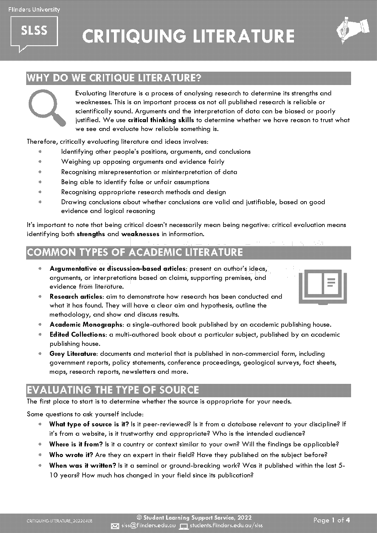 critiquing the title of a research article