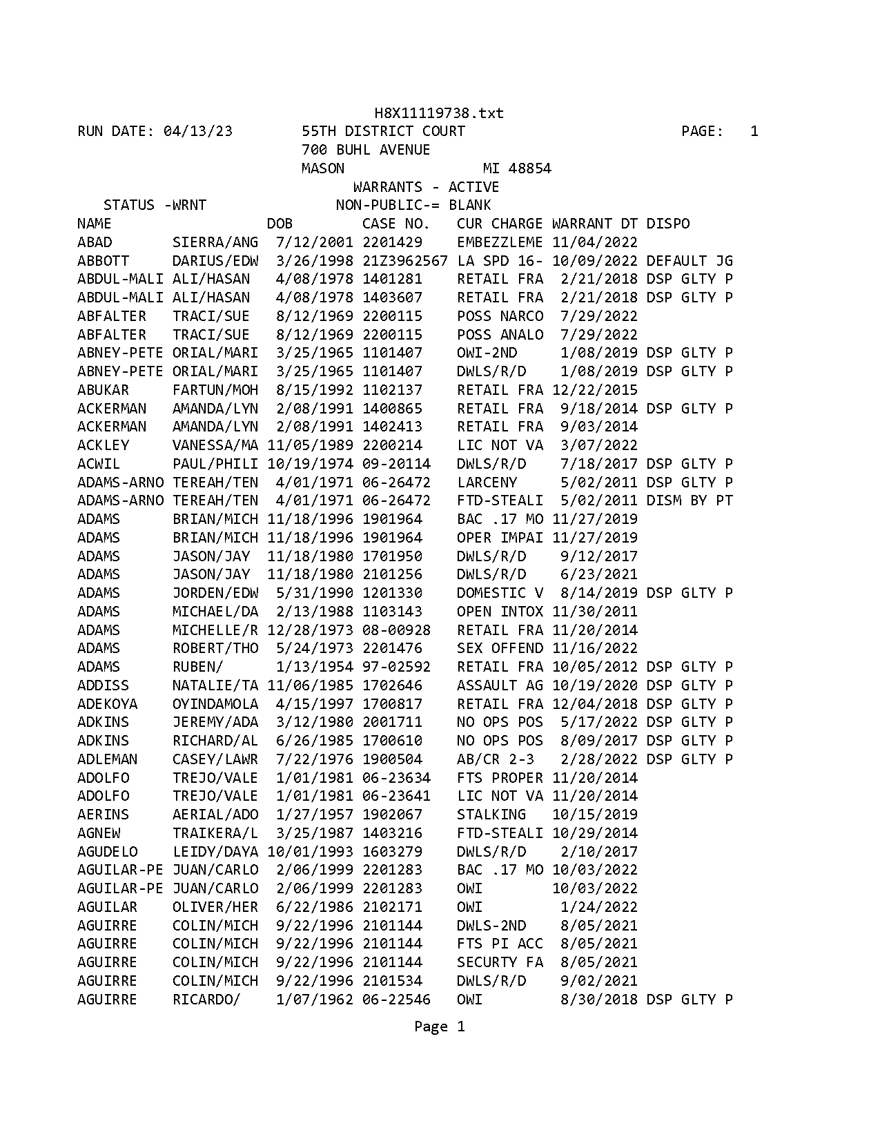 texas arrest records and chris ryan houser