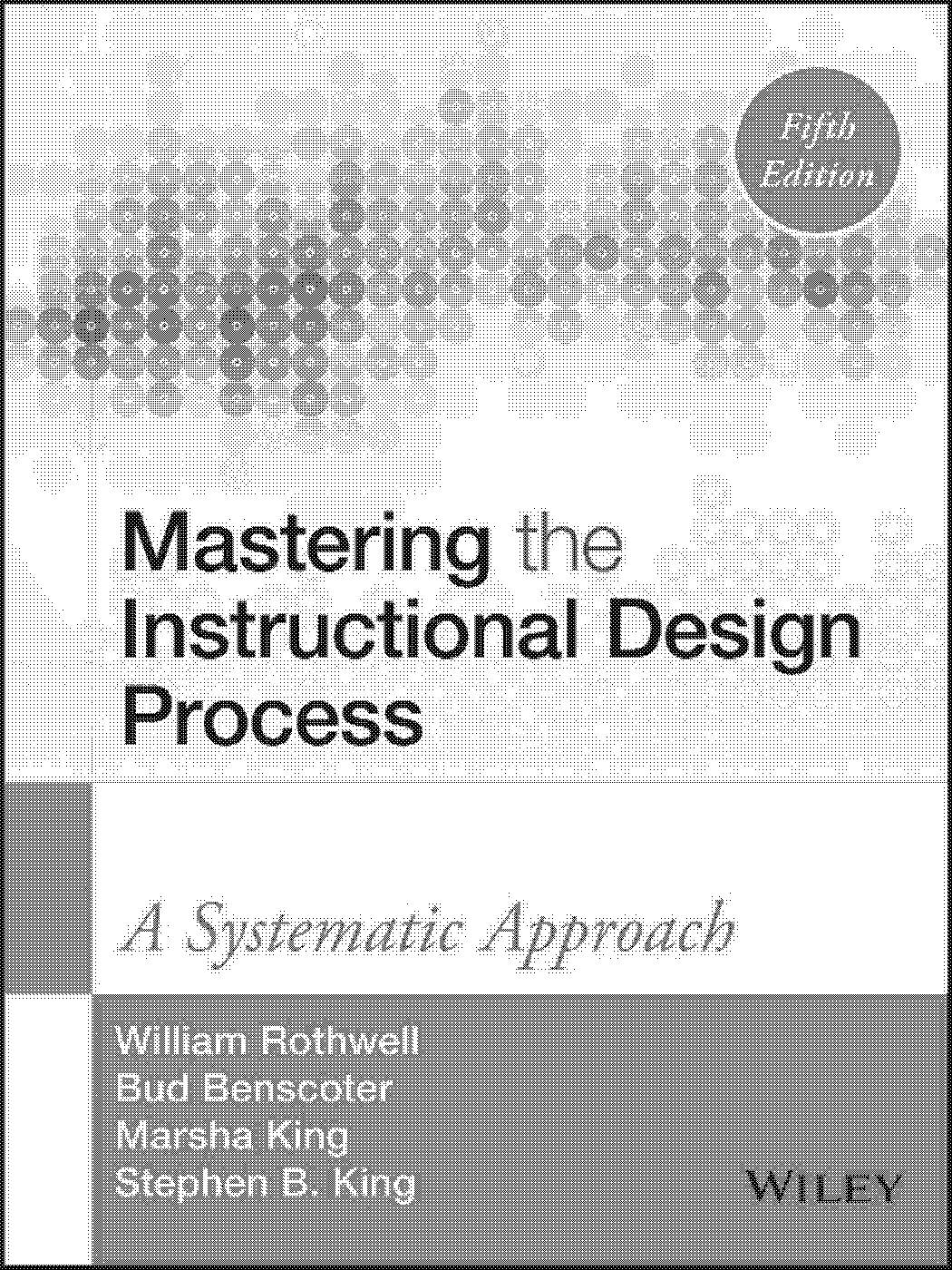 instructional designer competencies the standards fourth edition