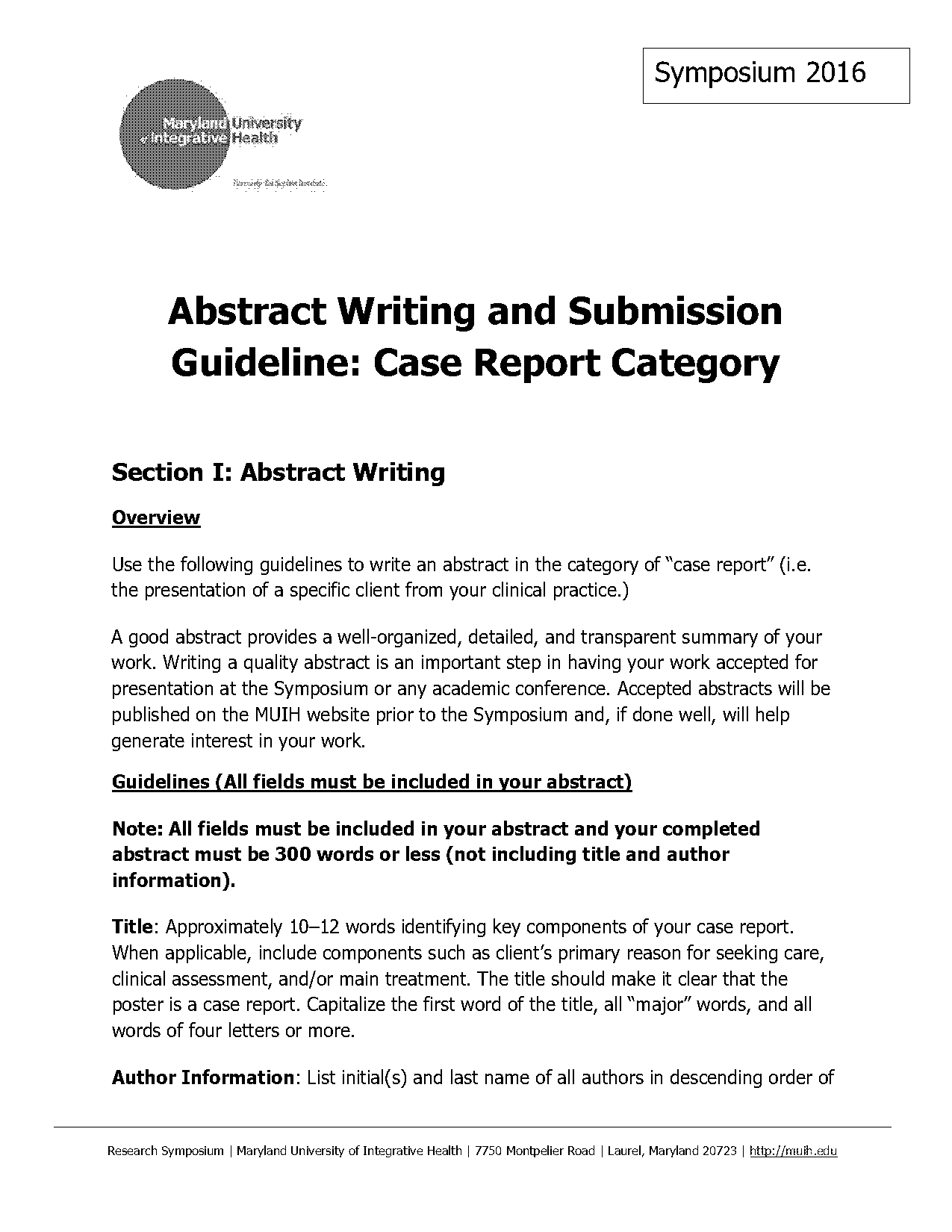 how to write abstract for report