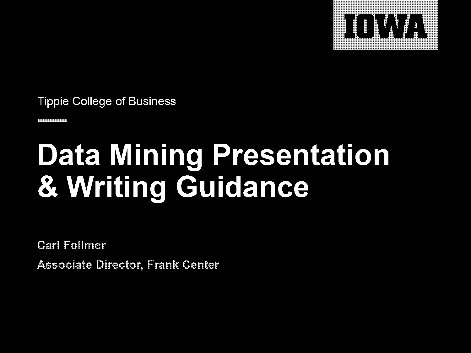 data presentation in data mining