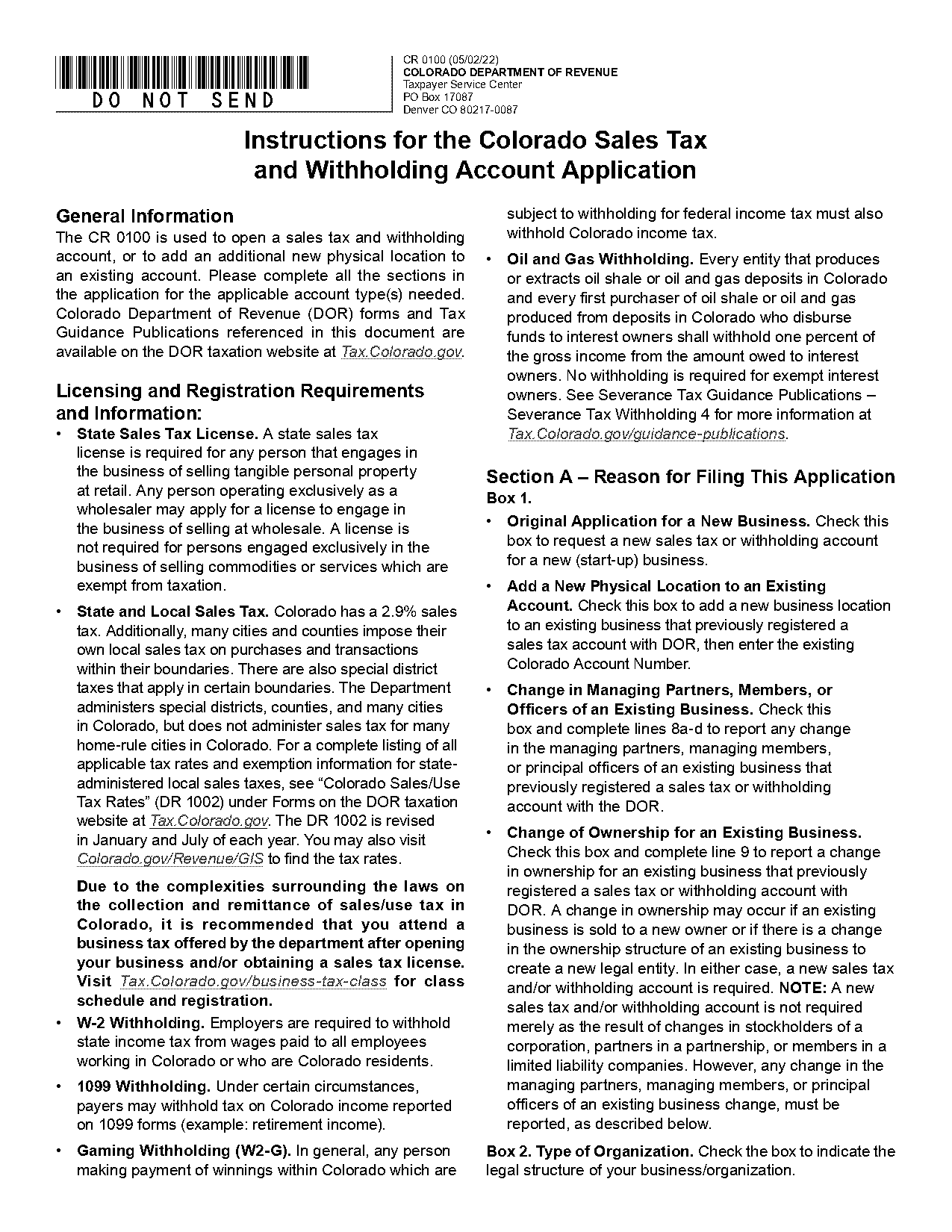 applicability of sales tax united states