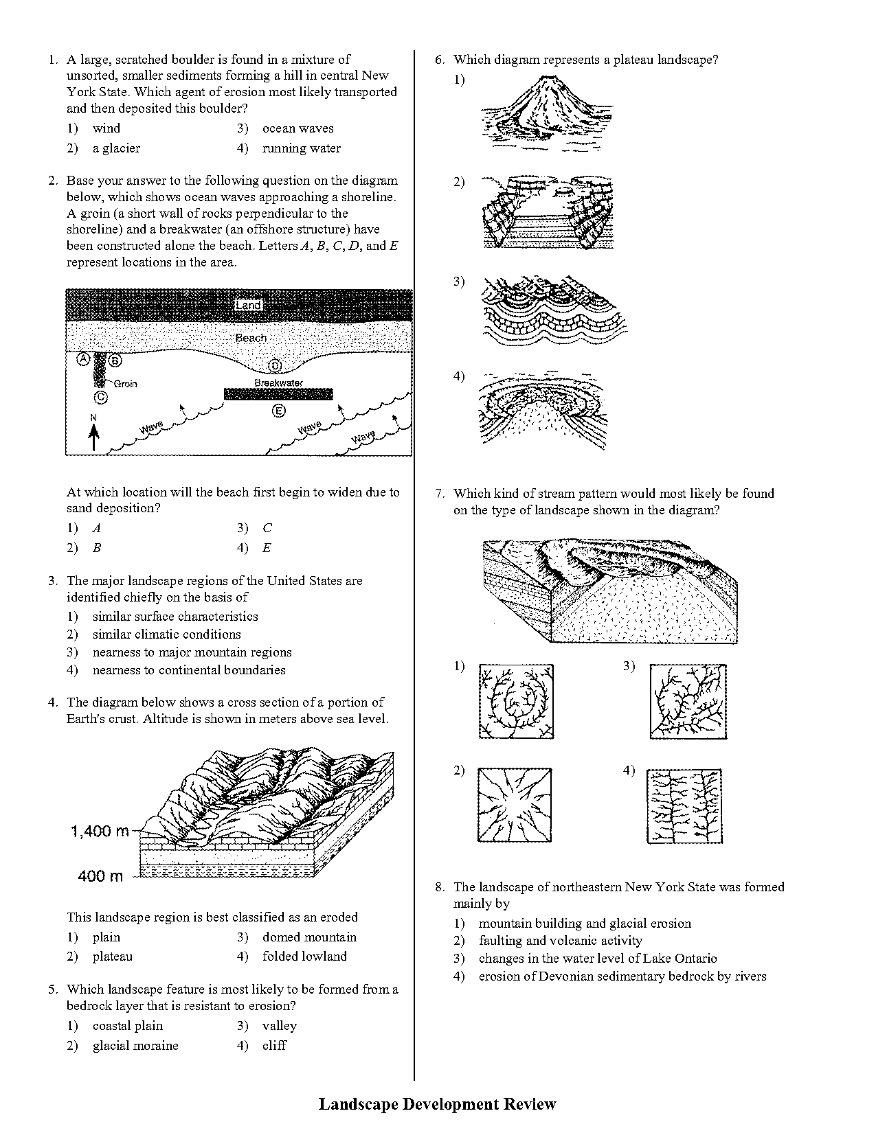 which of the following statements best describes a plateau