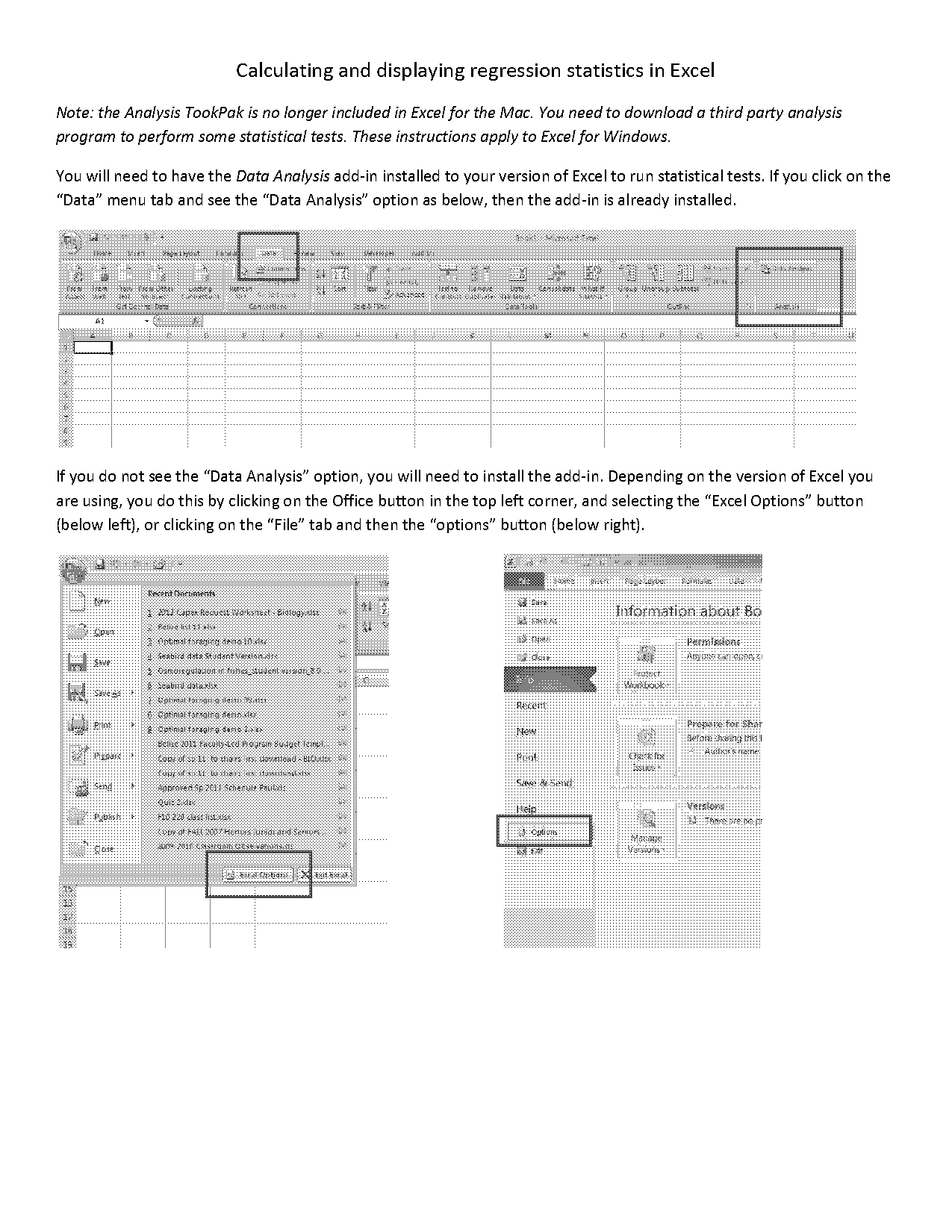 correlation table in excel